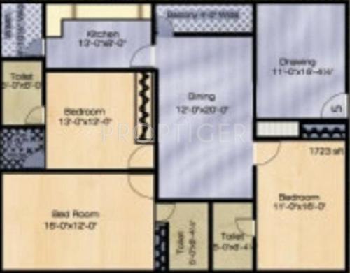 Shamshiri Premia Prestige (3BHK+3T (1,675 sq ft) 1675 sq ft)