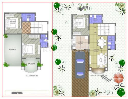 Seva Green Willows Villa (3BHK+4T (1,913 sq ft) 1913 sq ft)