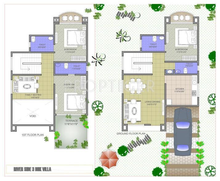 Seva Green Willows Villa (3BHK+4T (2,385 sq ft) 2385 sq ft)