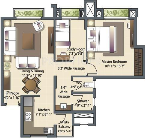 Luxora Vista Apartments (1BHK+1T (620 sq ft) + Study Room 620 sq ft)