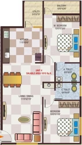 Asrithas Lifestyle (2BHK+2T (1,015 sq ft) 1015 sq ft) Asrithas Lifestyle (2BHK+2T (1,015 sq ft) 1015 sq ft)