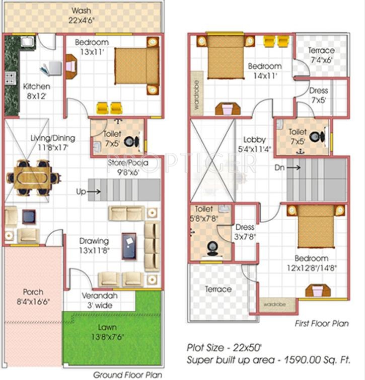 Raj Rishi Villas (3BHK+3T (1,590 sq ft) 1590 sq ft) Raj Rishi Villas (3BHK+3T (1,590 sq ft) 1590 sq ft)