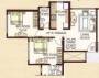 Floor Plan (2BHK+2T) Rajesh Raj Legacy II Floor Plan (2BHK+2T)