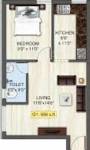 Repute Nest (1BHK+1T (560 sq ft) 560 sq ft)