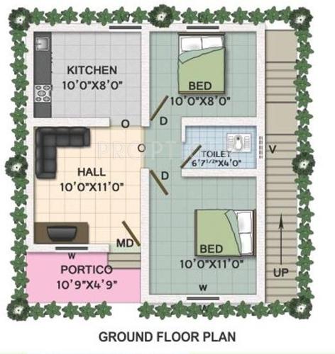 Ragam J J Nagar (2BHK+1T (659 sq ft) 659 sq ft)