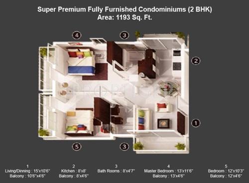 ACE The Paradise (2BHK+1T (1,193 sq ft) 1193 sq ft) ACE The Paradise (2BHK+1T (1,193 sq ft) 1193 sq ft)