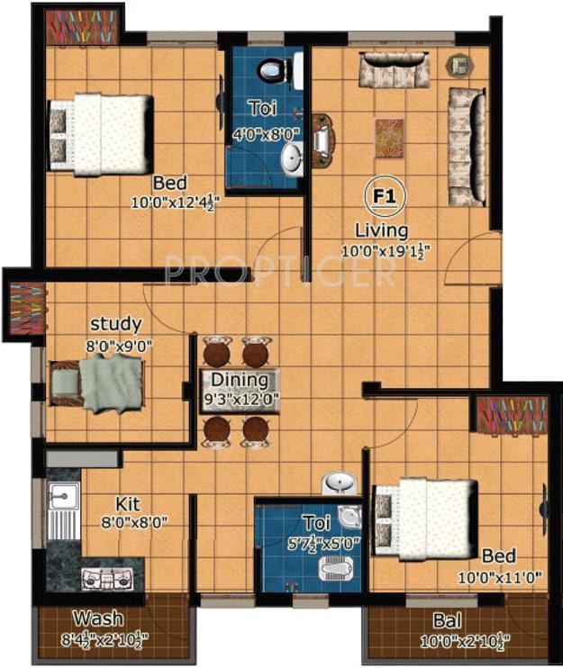 Capital North East (3BHK+2T (1,128 sq ft) 1128 sq ft) Capital North East (3BHK+2T (1,128 sq ft) 1128 sq ft)