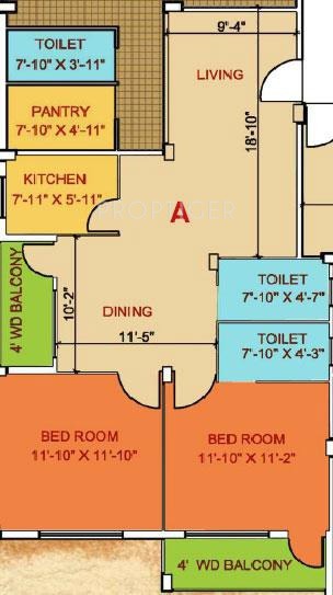 JMC Manika (2BHK+3T (1,150 sq ft) 1150 sq ft) JMC Manika (2BHK+3T (1,150 sq ft) 1150 sq ft)