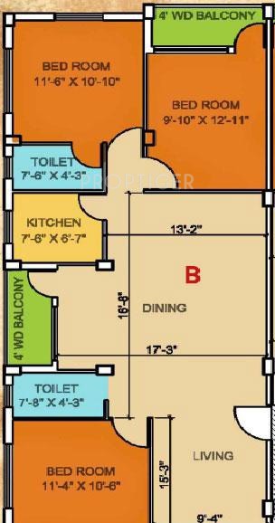 JMC Manika (3BHK+2T (1,450 sq ft) 1450 sq ft) JMC Manika (3BHK+2T (1,450 sq ft) 1450 sq ft)