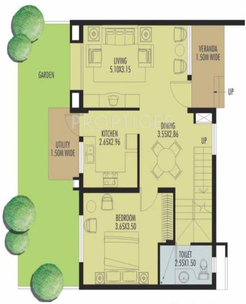 Heritage Exotica Villa (3BHK+3T (1,603 sq ft) 1603 sq ft)