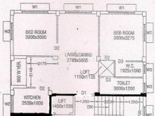 Intent Antaranga IV (2BHK+1T (956 sq ft) 956 sq ft)