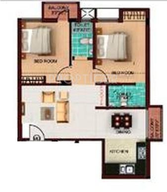Amarprakash Saffron Heights (2BHK+2T (918 sq ft) 918 sq ft)
