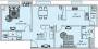 Floor Plan (2BHK+2T) Capital Foundation Terra Nova Floor Plan (2BHK+2T)