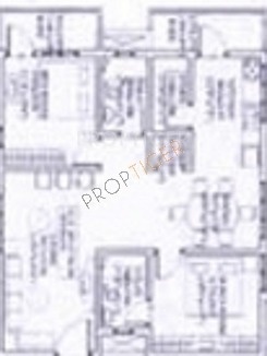 GM Property Developers Century Woods Floor Plan (2BHK+2T)
