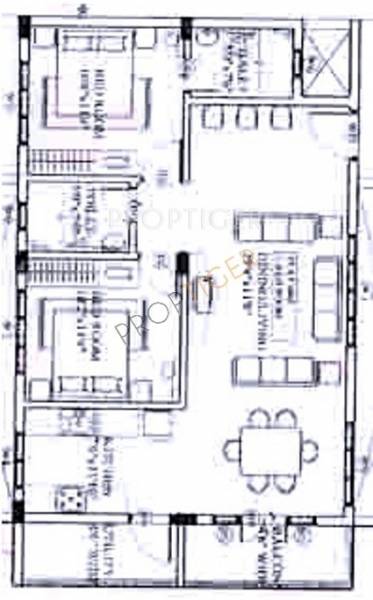 Floor Plan (2BHK+2T) GM Property Developers Venkat Homes Floor Plan (2BHK+2T)