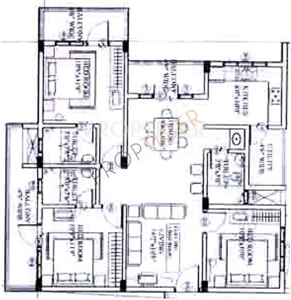 Floor Plan (3BHK+3T) GM Property Developers Venkat Homes Floor Plan (3BHK+3T)