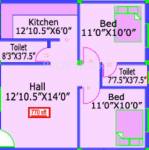 ARRR Noble 3rd Street (2BHK+2T (770 sq ft) 770 sq ft) ARRR Noble 3rd Street (2BHK+2T (770 sq ft) 770 sq ft)