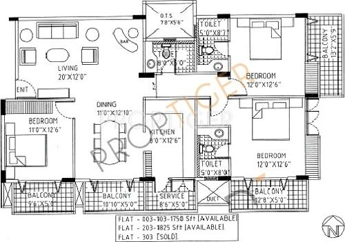 Narayan Ratnalayam Apartments (3BHK+3T (1,750 sq ft) 1750 sq ft)