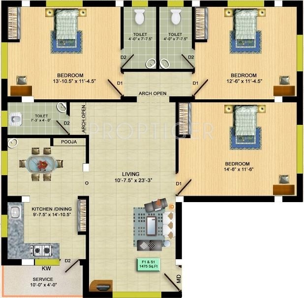Authentic Ashvar Lotus (3BHK+3T (1,475 sq ft) 1475 sq ft) Authentic Ashvar Lotus (3BHK+3T (1,475 sq ft) 1475 sq ft)