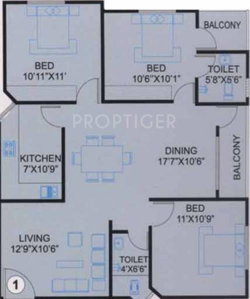 Moghal Moghal Meadows (3BHK+2T (1,055 sq ft) 1055 sq ft) Moghal Moghal Meadows (3BHK+2T (1,055 sq ft) 1055 sq ft)
