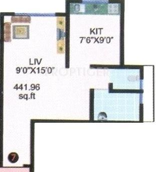 Shree Sai Samarth Construction Mauli Darshan (1BHK+1T (441 sq ft) 441 sq ft)