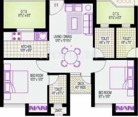 Vijay Infiniti (2BHK+3T (726 sq ft) 726 sq ft) Vijay Infiniti (2BHK+3T (726 sq ft) 726 sq ft)