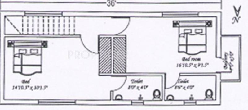 Chandrasekar Builders Royapettah Floor Plan (3BHK+3T)