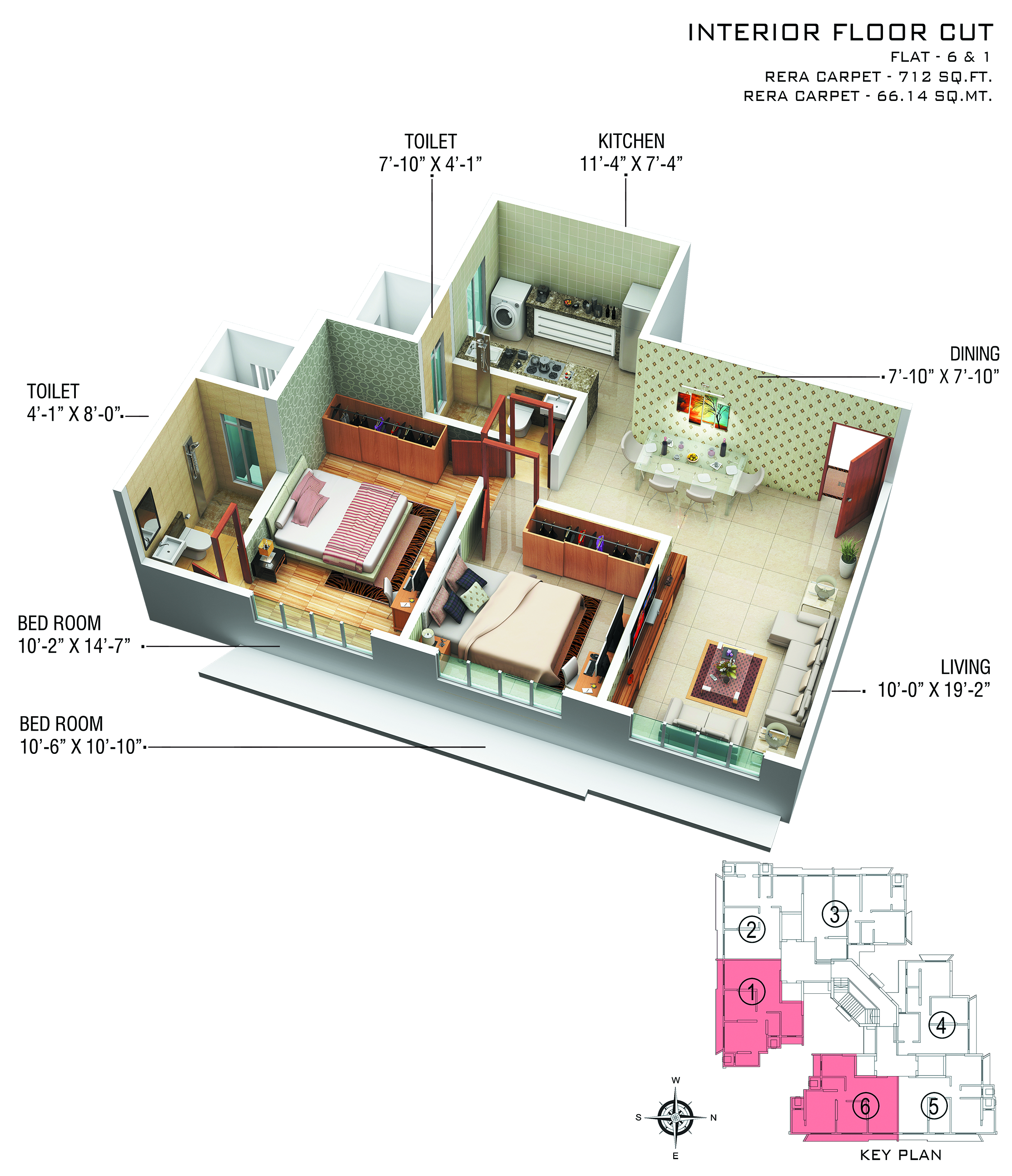 3DFloorPlan of Shreeji Paradise