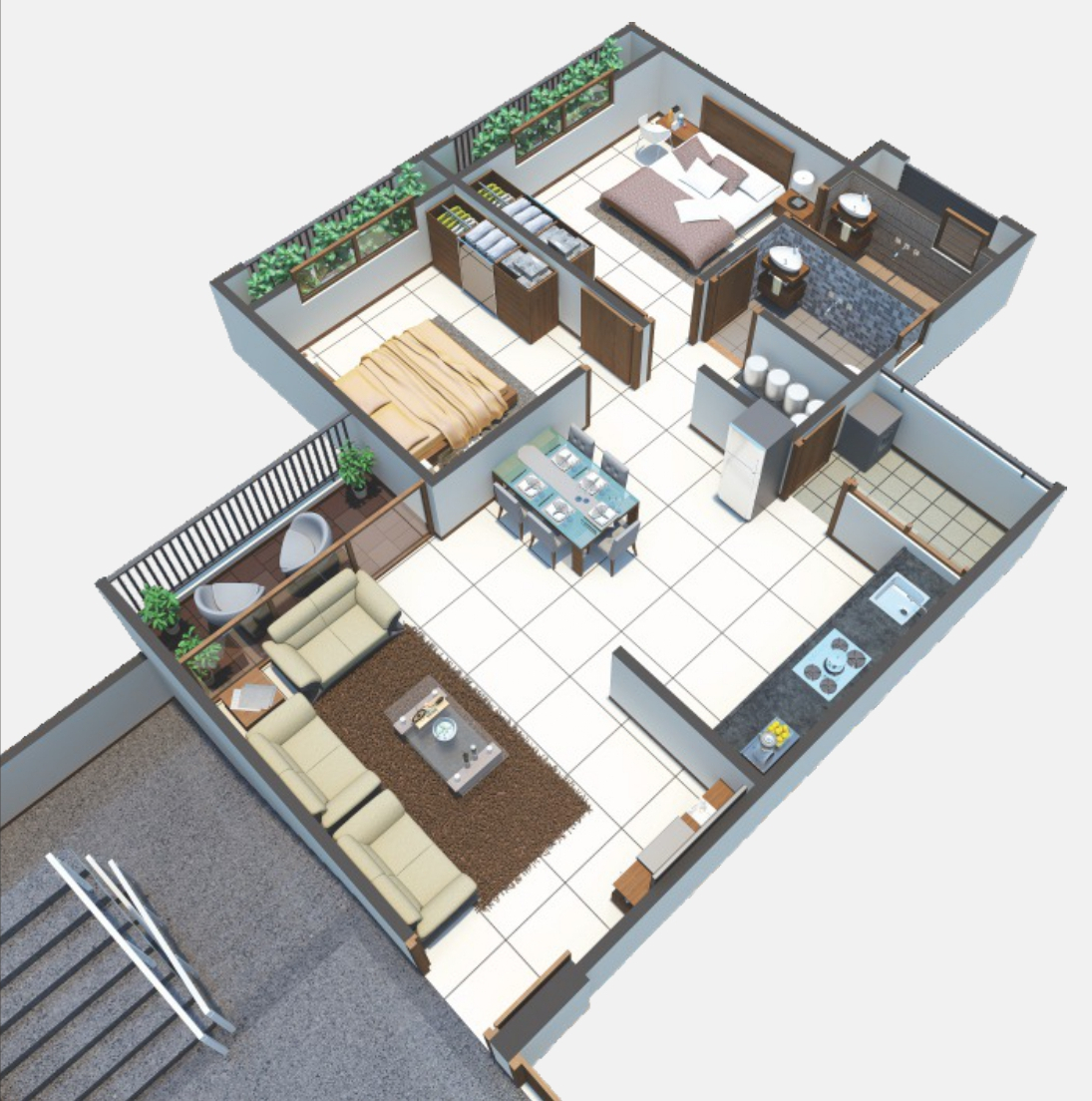 3DFloorPlan of Satyaa II