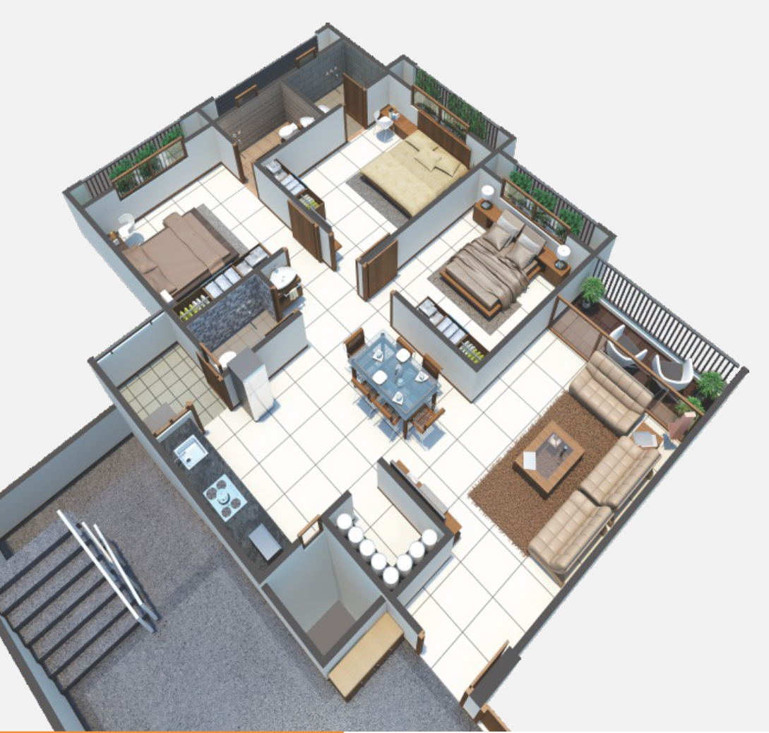 3DFloorPlan of Satyaa II