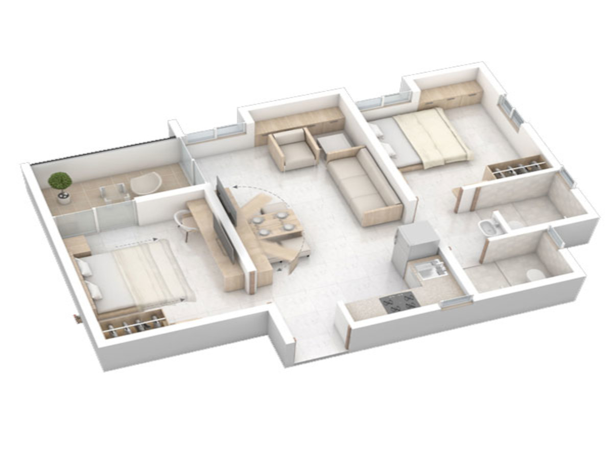3DFloorPlan of Rohan Anand Phase I