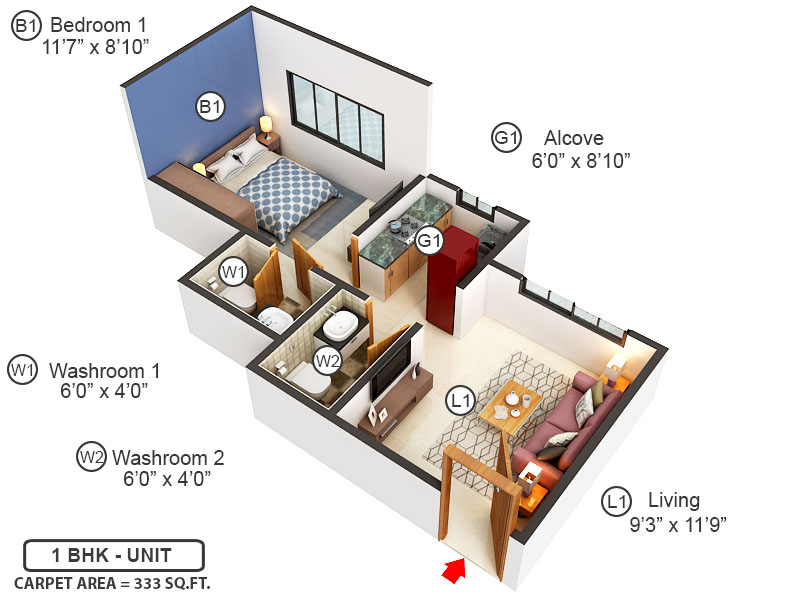 3DFloorPlan of Lashkaria Pearl