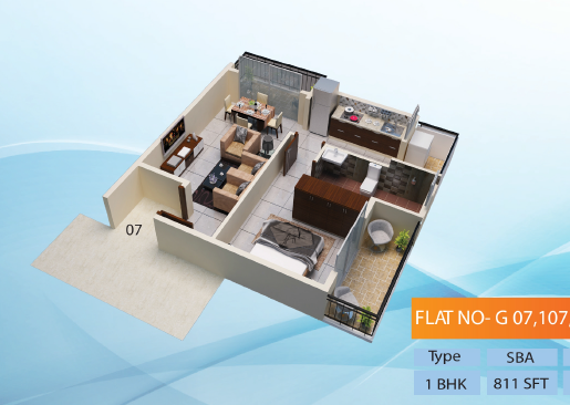 3DFloorPlan of Udaya Paradise