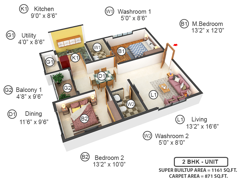 3DFloorPlan of SV Grandur