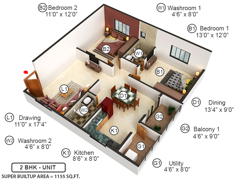 3DFloorPlan of CJN Sai Fortune