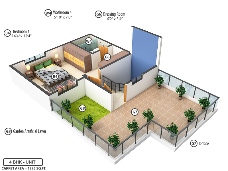 3DFloorPlan of Span Villas
