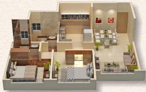 3DFloorPlan of Kyraa Ariso Apartment
