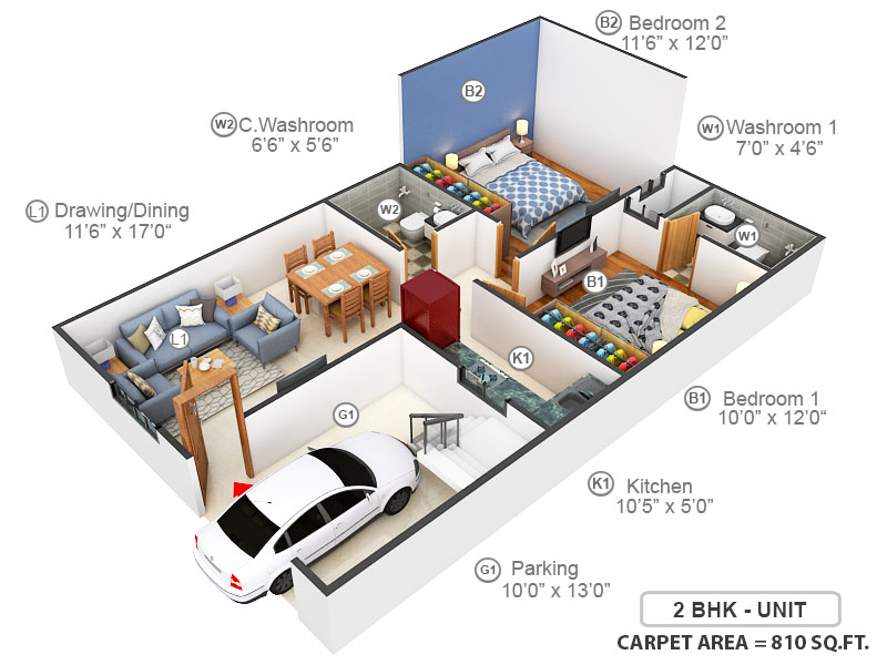 3DFloorPlan of Sindhuja Valley