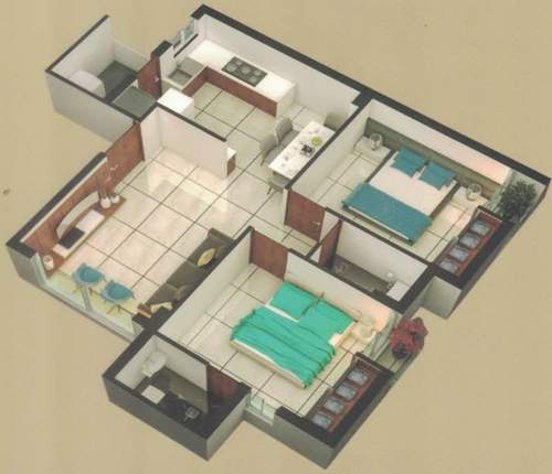 3DFloorPlan of Shilp Shubham Heritage
