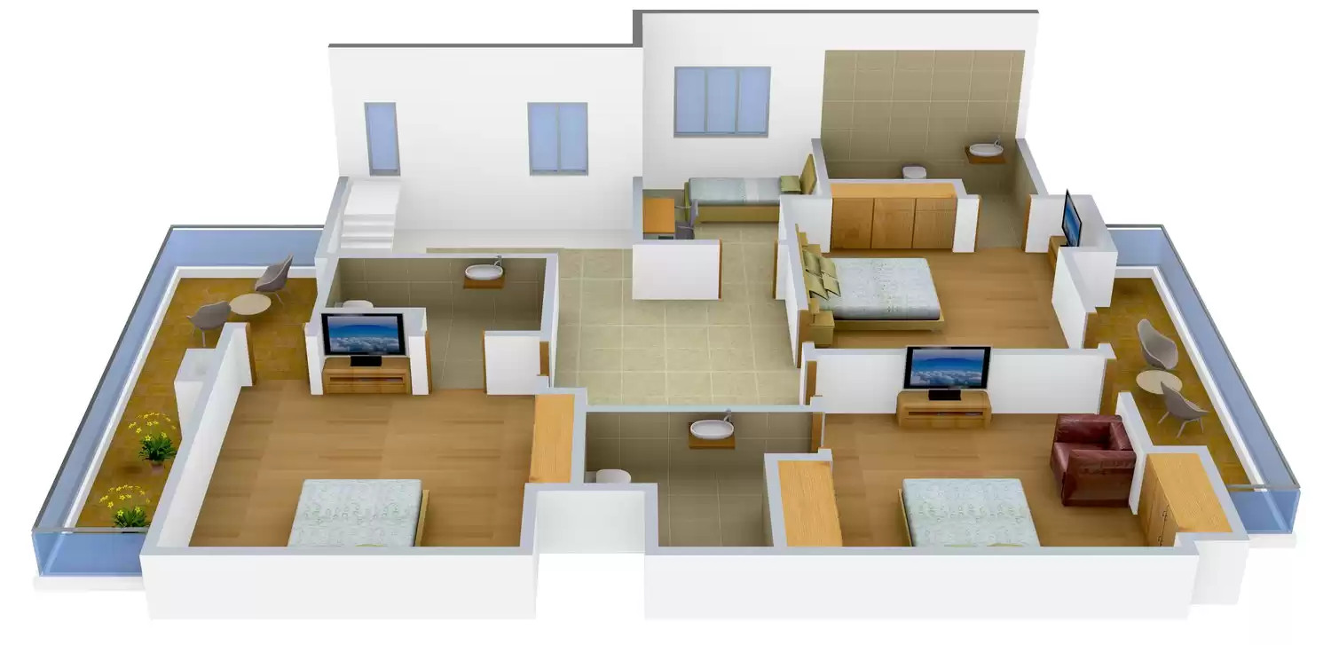 3DFloorPlan of Mittals Sheesh Mahal City