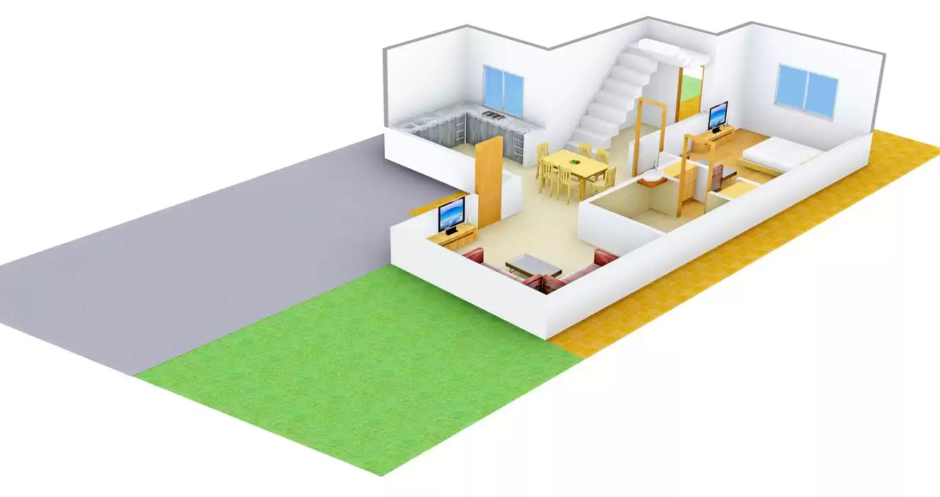 3DFloorPlan of Silver Peaks Cottage