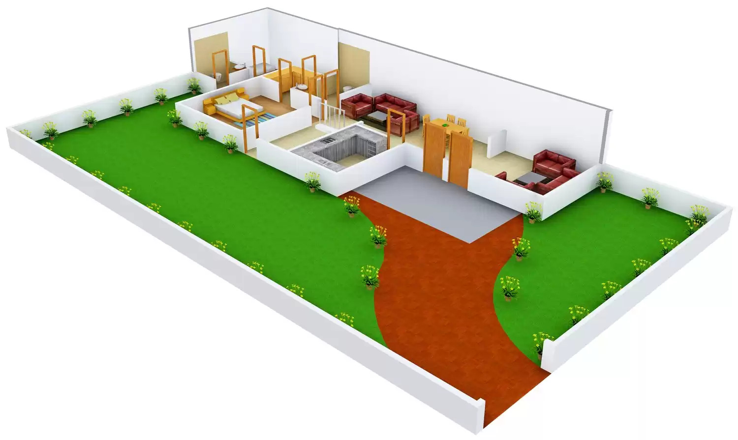 3DFloorPlan of Vasundhara Palm House