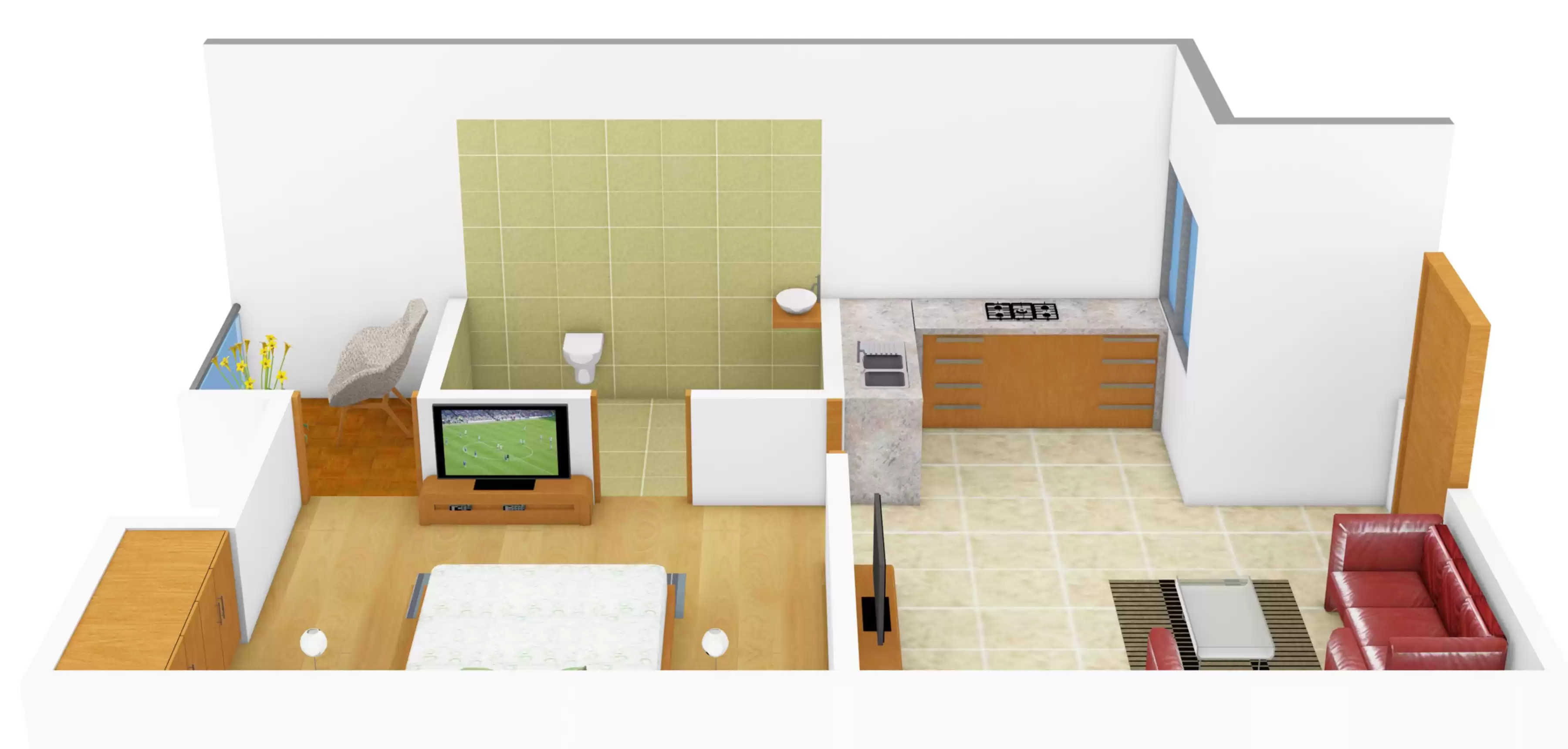 3DFloorPlan of Raksha Paradise