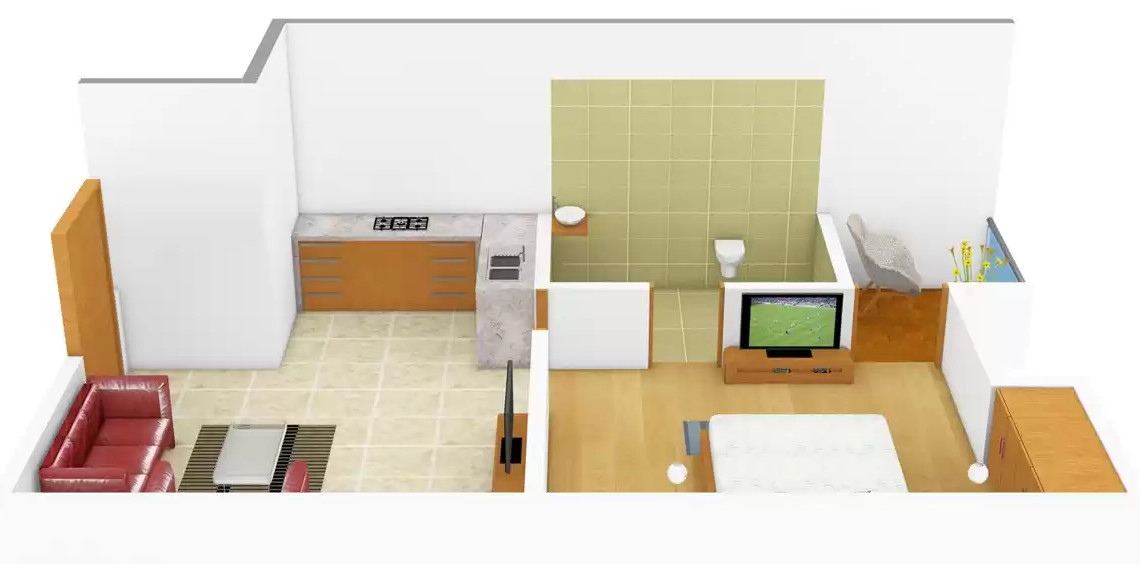 3DFloorPlan of Raksha Paradise