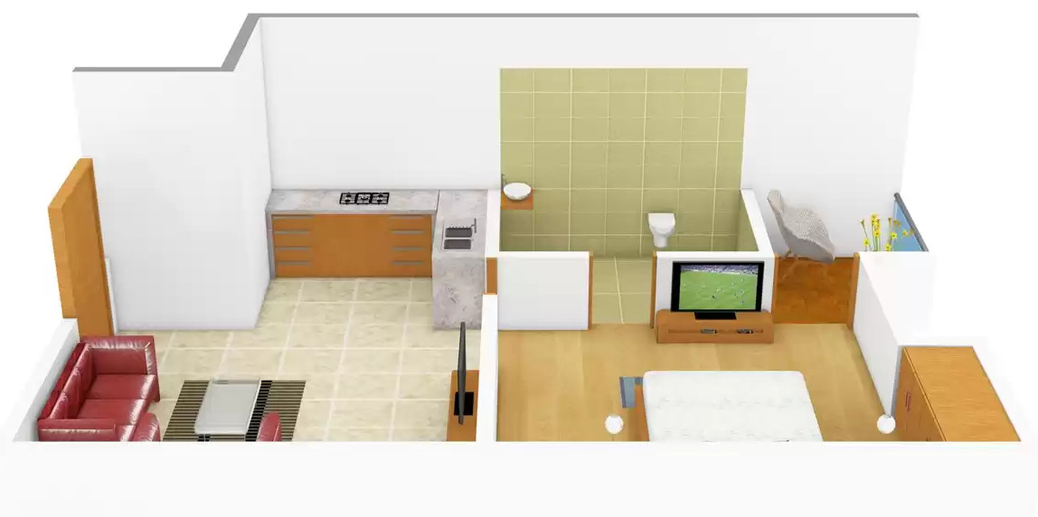 3DFloorPlan of Raksha Paradise