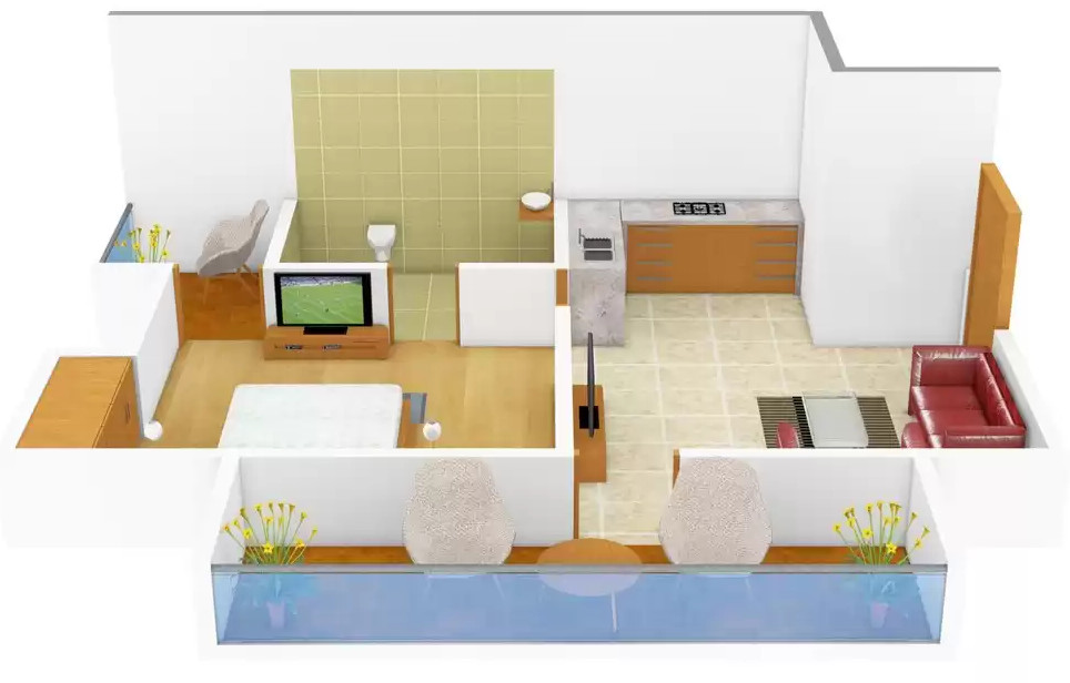 3DFloorPlan of Raksha Paradise