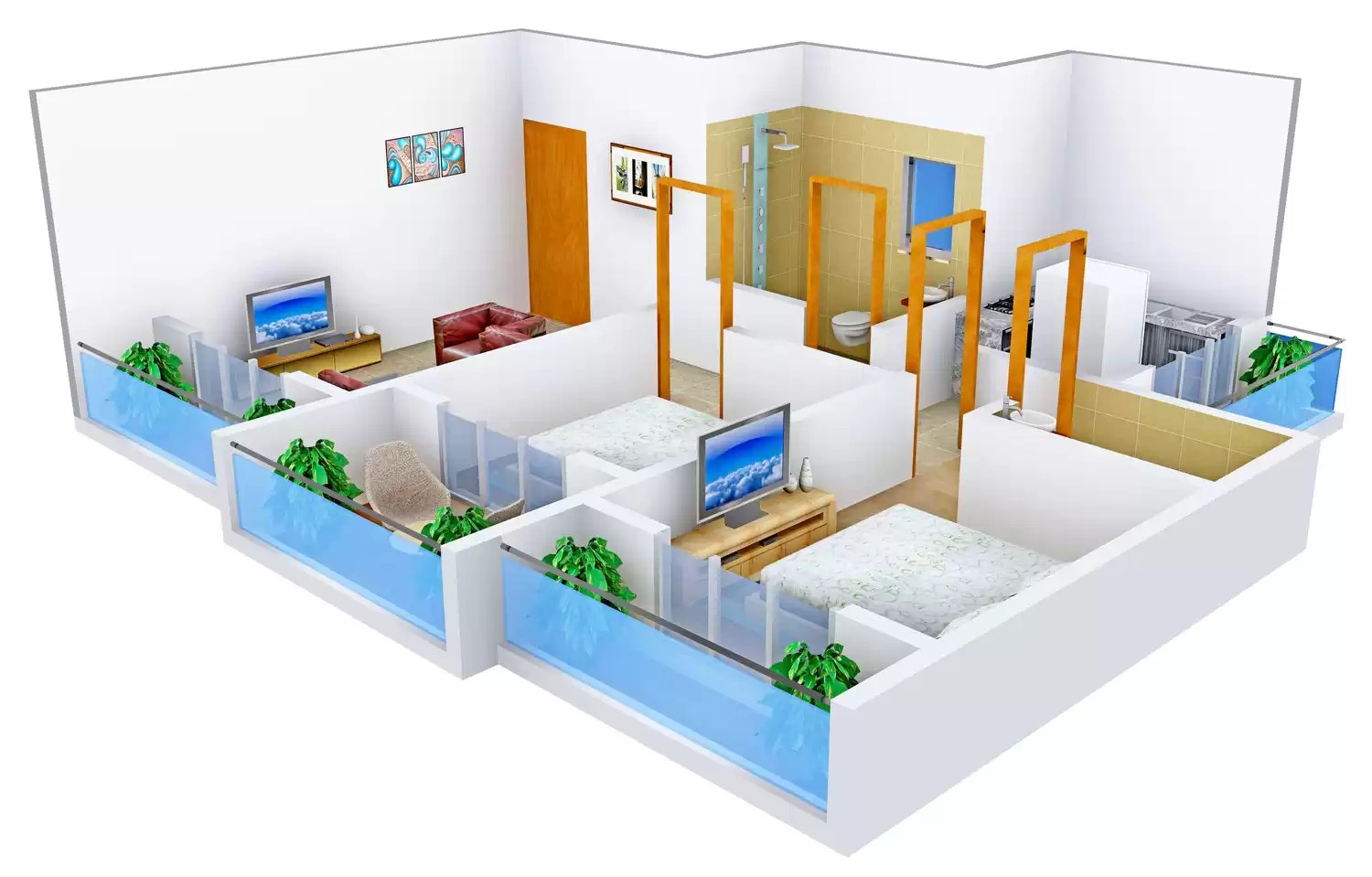 3DFloorPlan of Neelkanth Green Field