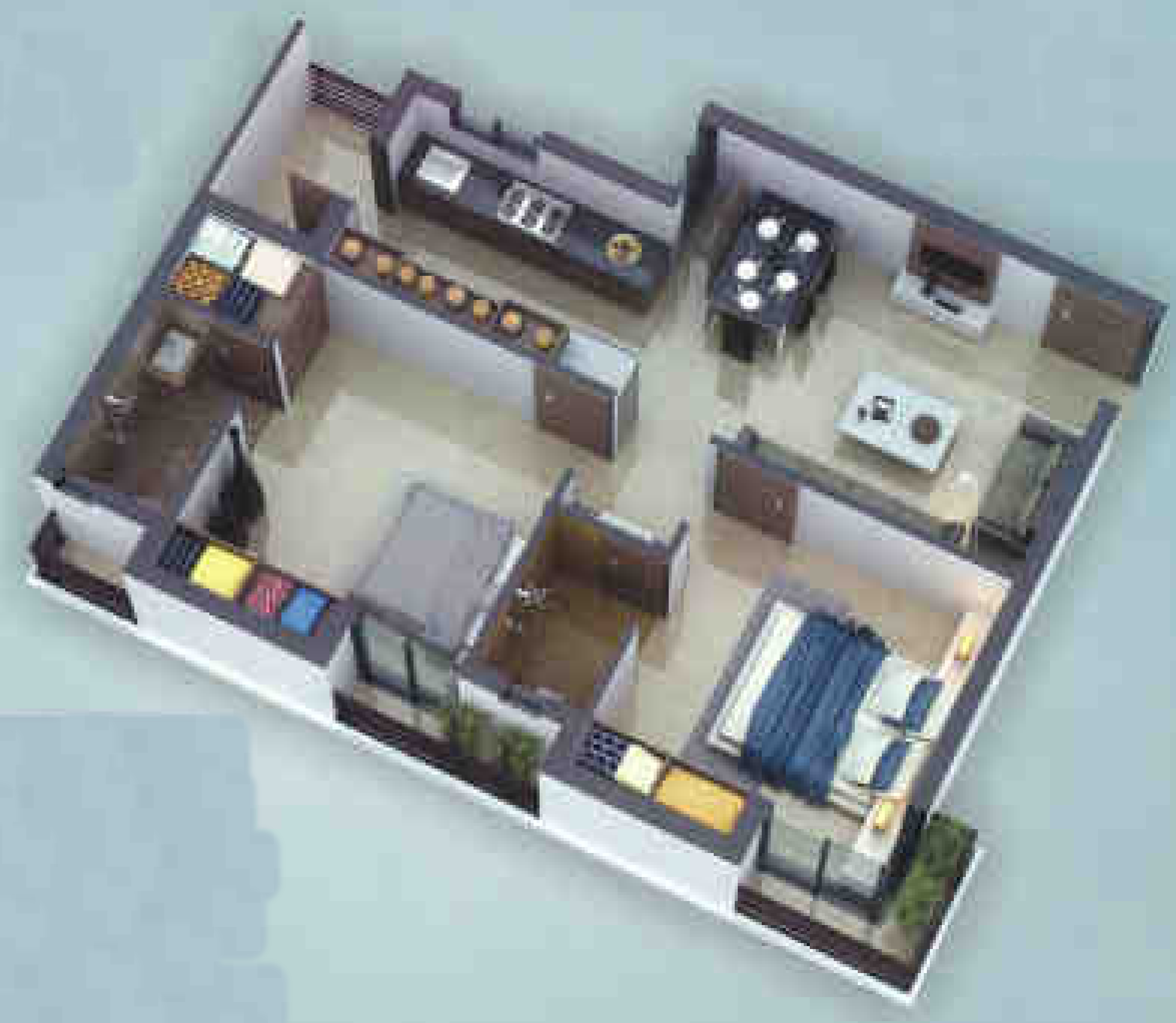 3DFloorPlan of Shreeji Opera Enclave