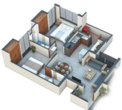 3DFloorPlan of DML Dwarika Village Phase 1