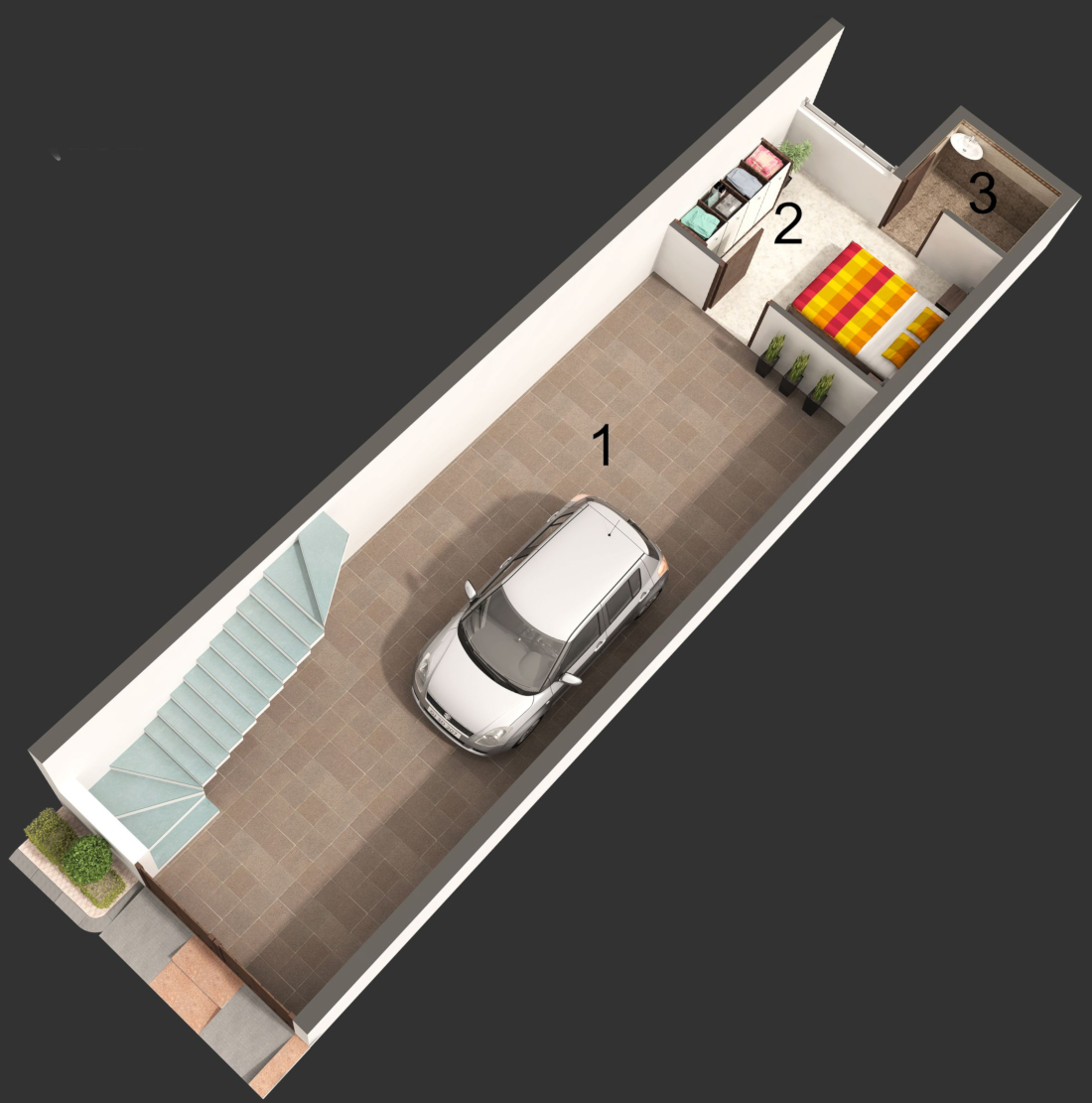 3DFloorPlan of Swati Bungalows